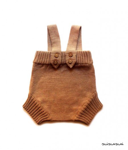 Babies/Children's knitted merino wool romper