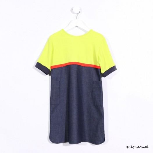 Sweater Dress neon yellow