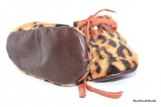 18-24 Months Slippers / Baby Shoes Lamb Leather
