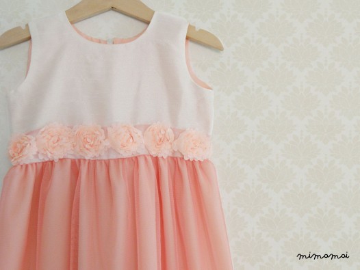 Peach Party Dress