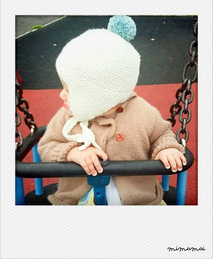Ear flap hat, baby earflap hat, pompom hat, baby hat, winter hat, any colours, made to order
