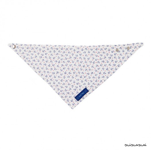 Bandana anclas estrellas blancas