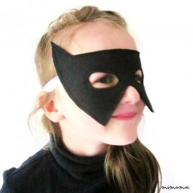 Bat - Halloween maschera - maschera di Batman - Superhero Mask - Maschera di feltro nero 2