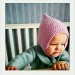 Baby winter hat, baby girl hat, pixie cap, knitted bonnet