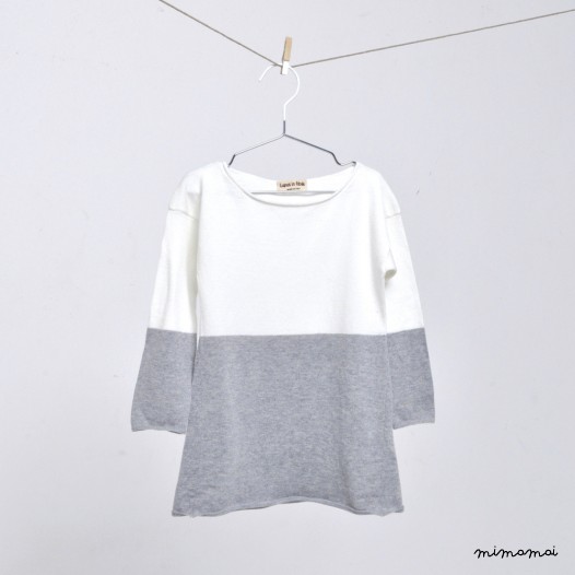 Pull "Viola" Latte / Nebbia