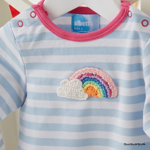 Crochet Rainbow Babygrow