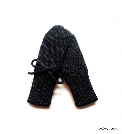 Babies/Children's double knitted merino wool Mittens