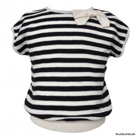 Kira top Cream Navy