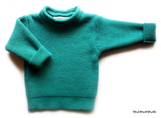 Babies/Children's knitted lambswool roll-neck Sweater/Jumper/Pullover
