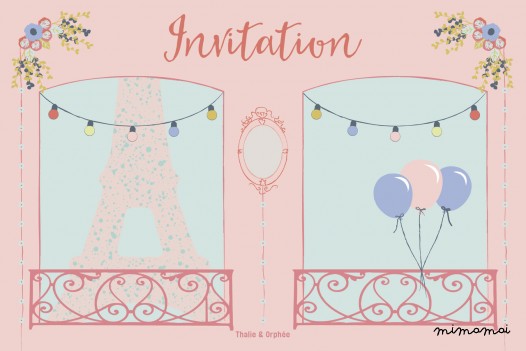 Cartes d'invitation Paris