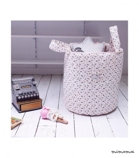 PANIER &Agrave; JOUETS TEA ROSE POUDRE
