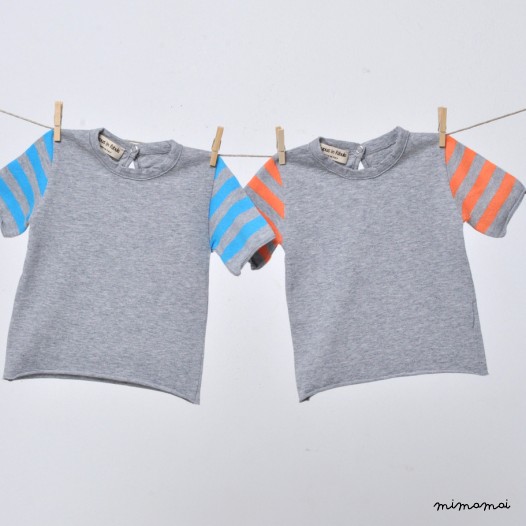 T Shirt Cannella Nebbia Mandarino