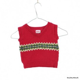 Zigzag Tank Top in Red
