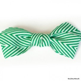 Thin Chevron Hairbow Gren