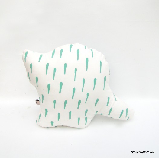Steelblue Raccoon cushion