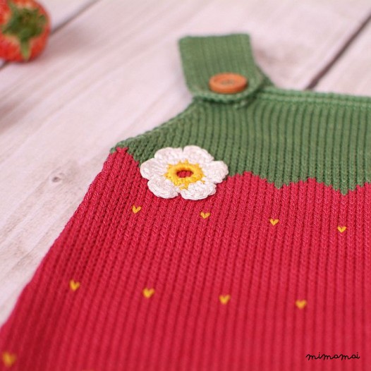Bambino vestito maglia fragola
