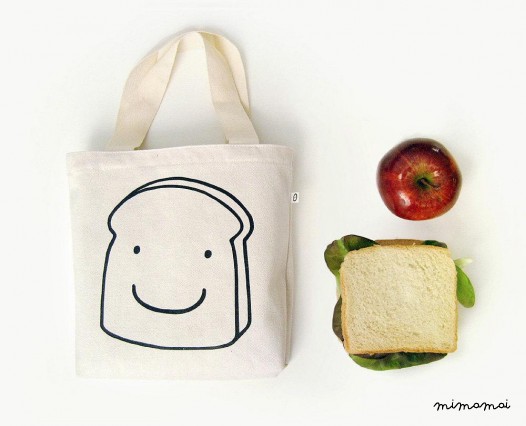 Borsa Tote Bag Sandwich &middot; Pranzo al sacco per il tuo pasto &middot; Bambini tela tote borsa &middot; Borsa pranzo