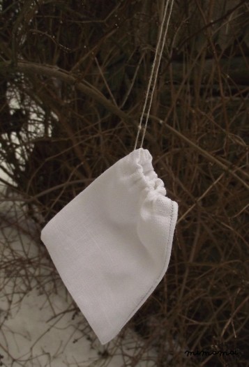 Natural linen baby jacket