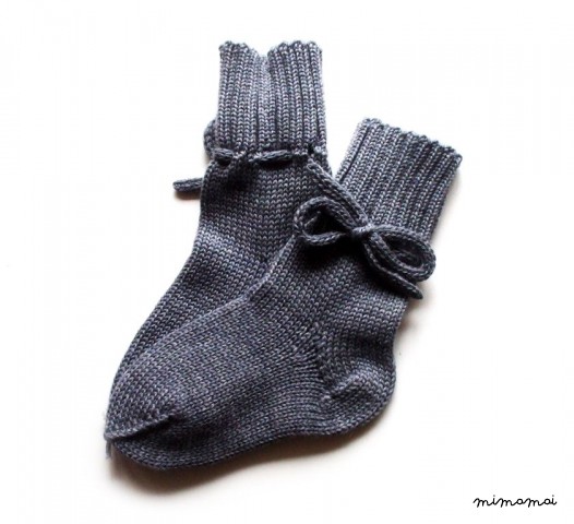 Babies/Children's knitted merino wool short socks