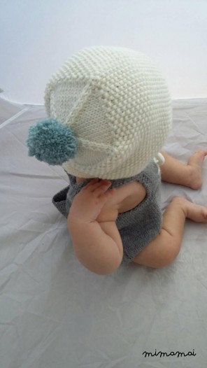 Baby bonnet, baby hat, baby cap, Knitted baby bonnet