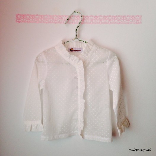 Girls blouse - white peasant blouse - girls white smock blouse -long sleeve blouse - girls tops