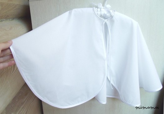 Natural christening cape