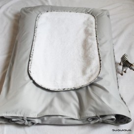 HOUSSE + MATELAS &Agrave; LANGER THERESA GRIS IMPOLI