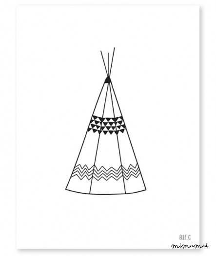 AFFICHE ( 30x40cm) - TEEPEE