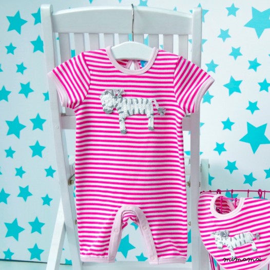 Crochet Zebra Romper