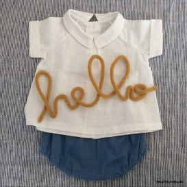 Blouse en lange manches courtes Timoth&eacute;e