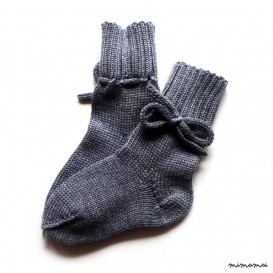 Babies/Children's knitted merino wool short socks