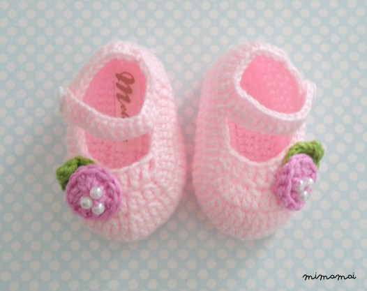 Pink crochet Ballerina for babies