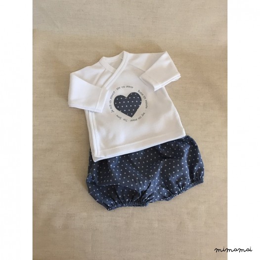 Conjunto cruzado con short Cuore