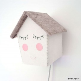White Happy House LED light