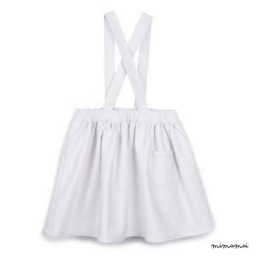 White denim skirt