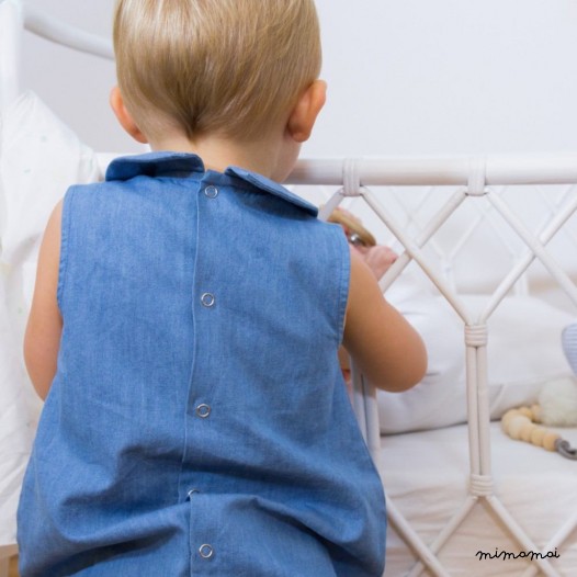 Barboteuse en denim Auguste