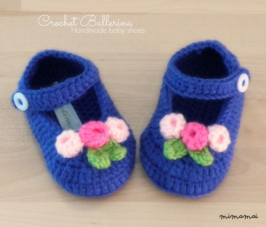 Blue crochet ballerina