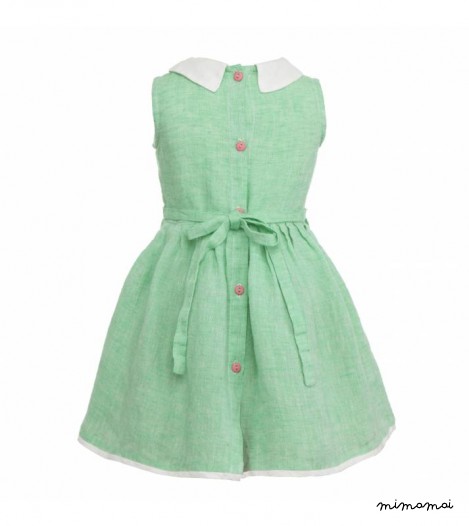Penny giraffe dress green