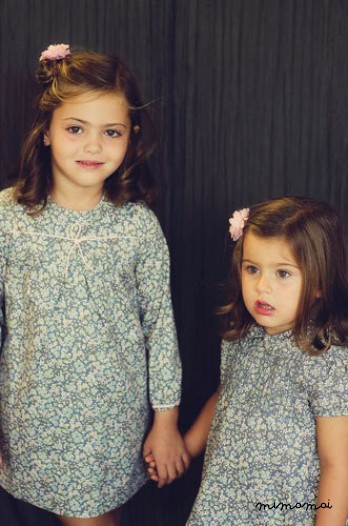 Girls dress, Floral print dress, Retro Dress,Vintage style dress, Dress Long Sleeve