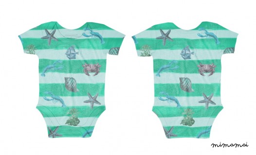 Sea Creatures Onesie