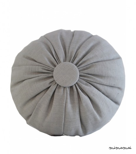 COUSSIN LITTLE MACARON LIN LAV&Eacute; GRIS