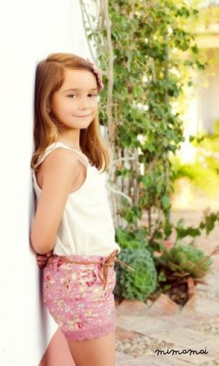 Short girl, Pants, Short Floral Print, Short classic trend,Girl shorts