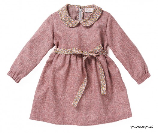 Dress CARLA fishbone wool