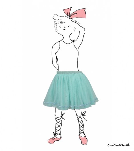 Petticoat new style in sea blue
