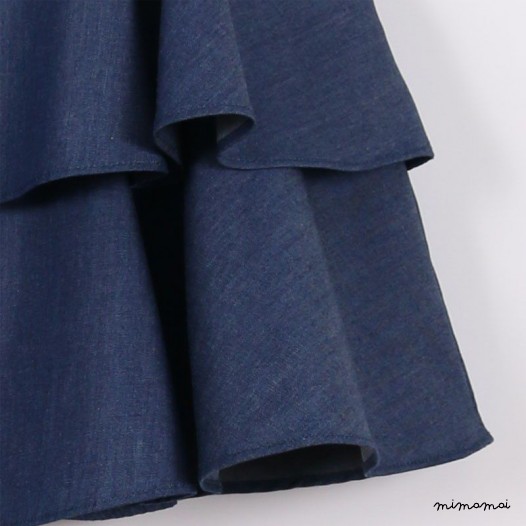 Layered Spag Top blue