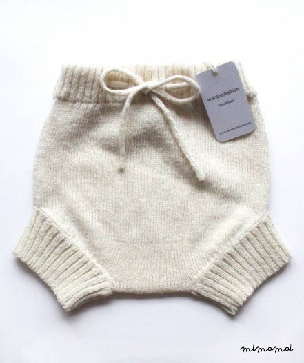 Babies knitted lambswool Diaper cover/nappy cover/short Trousers/shorts/pants