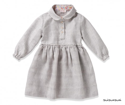 Dress MY FRIDA linen grey