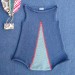 Pagliaccetto in cotone tricot blu-azzurro
