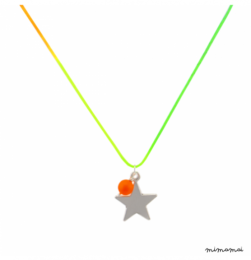 Neon star pendant