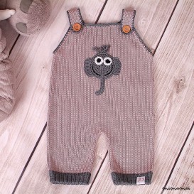 Elefante del bambino pagliaccetto tuta vettore bib